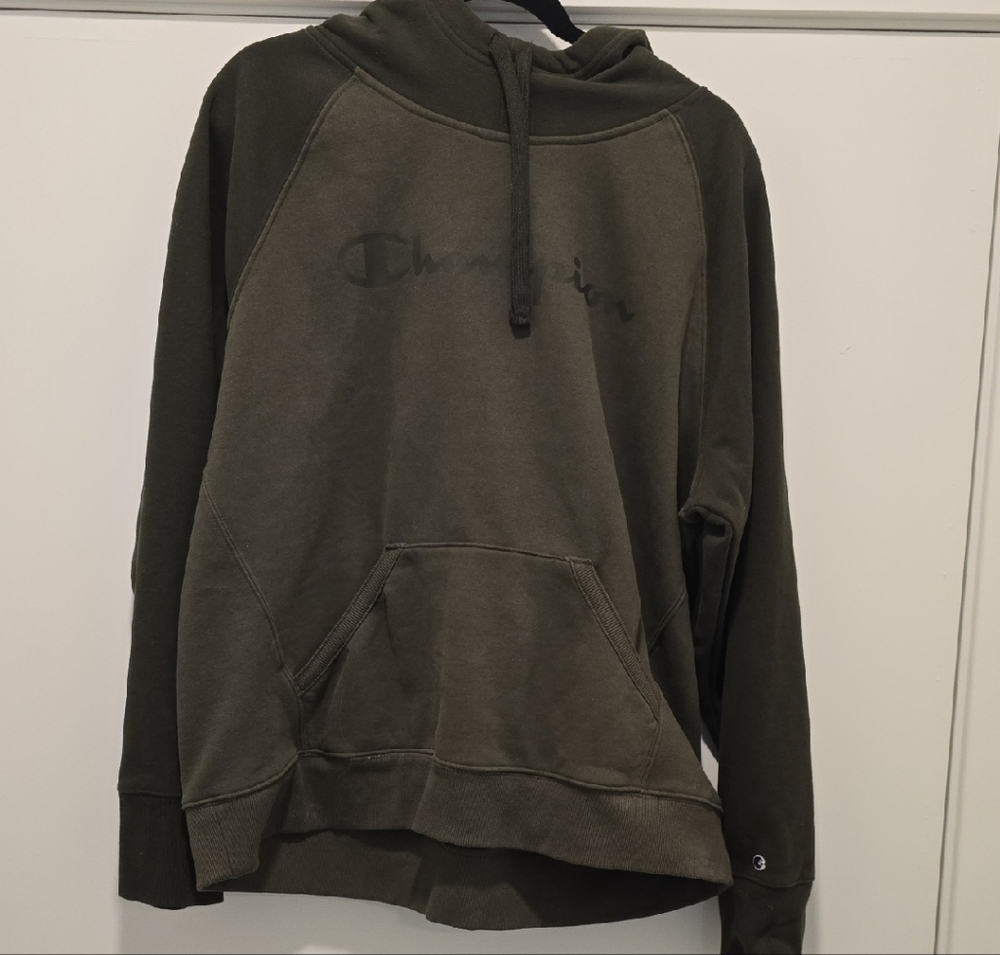 Champion Women's Dark Green Hoodie